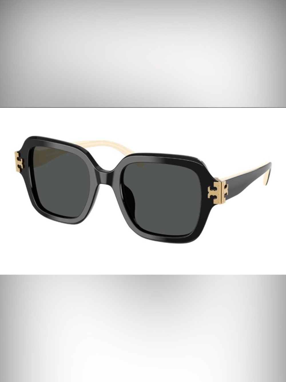 Tory Burch Black Sunglasses with Gold Hardware Style TY7231U * new